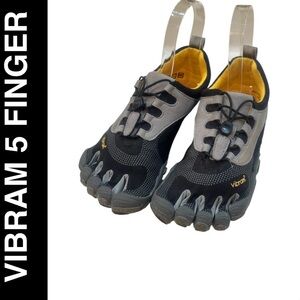 Vibram Five Fingers KMD Sports Black/ Gray Yellow Accents Training Shoes Size 41